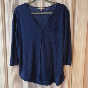 Anthropologie Bordeaux Women’s 3/4 sleeve top